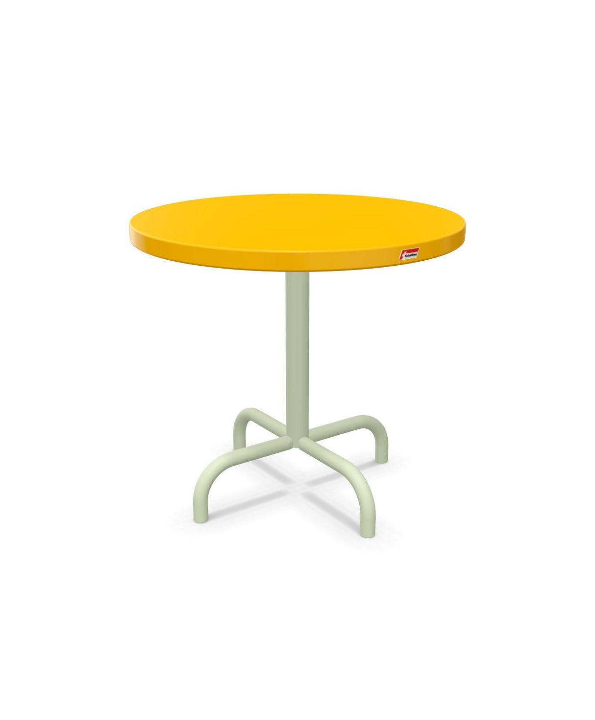 Schaffner Säntis Table d'appoint rabattable ronde Ø54cm h:50cm Jaune 11 Vert Pastel 64