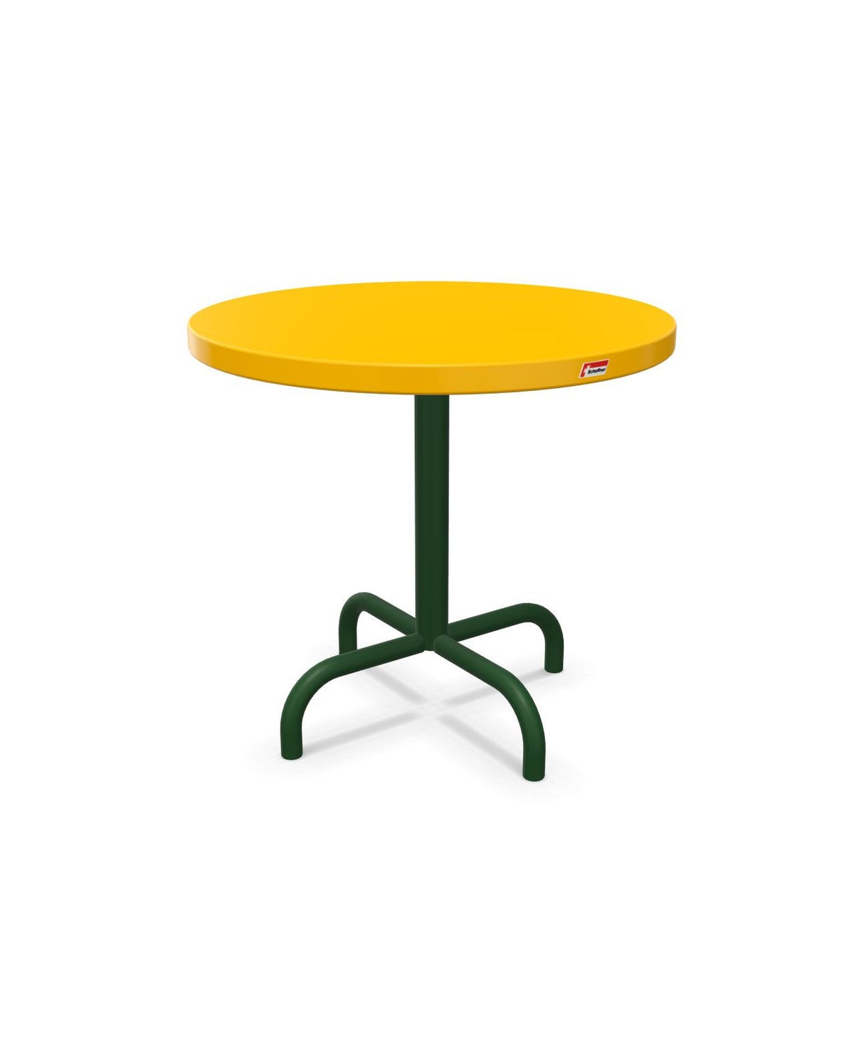 Schaffner Säntis Table d'appoint rabattable ronde Ø54cm h:50cm Jaune 11 Vert Sapin 66