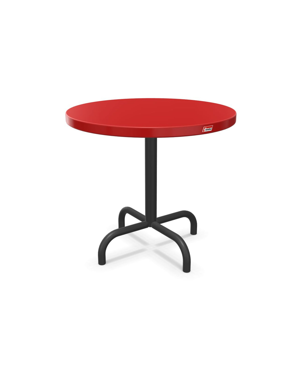 Schaffner Säntis Table d'appoint rabattable ronde Ø54cm h:50cm Rouge 30 Anthracite 77