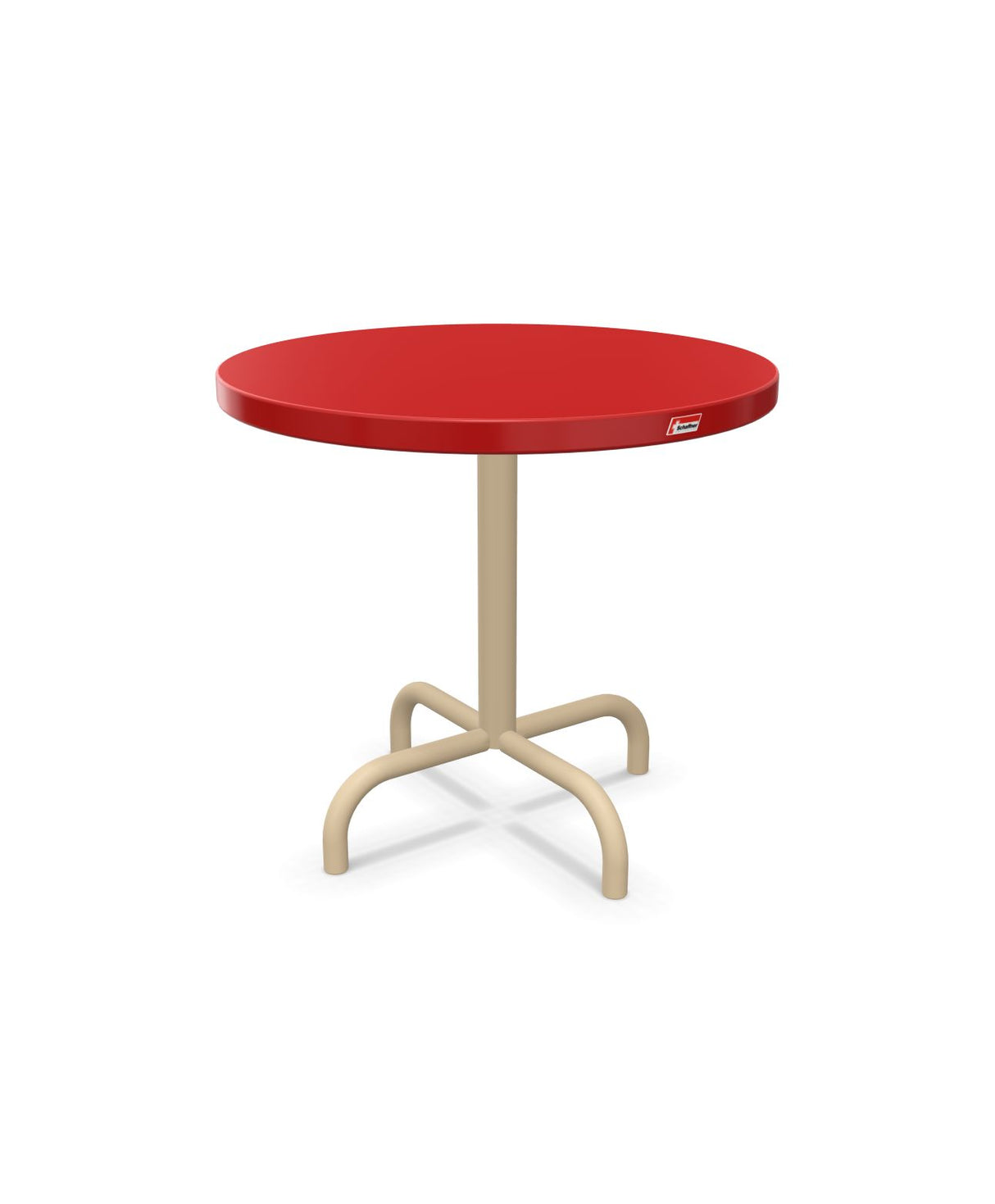 Schaffner Säntis Table d'appoint rabattable ronde Ø54cm h:50cm Rouge 30 Marron Pastel 83