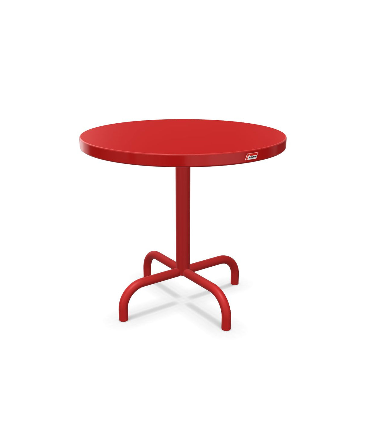 Schaffner Säntis Table d'appoint rabattable ronde Ø54cm h:50cm Rouge 30 Rouge 30