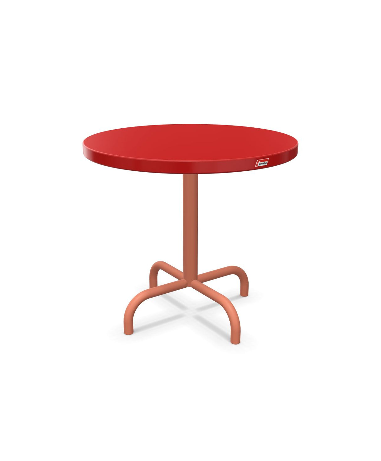 Schaffner Säntis Table d'appoint rabattable ronde Ø54cm h:50cm Rouge 30 Terracotta 84
