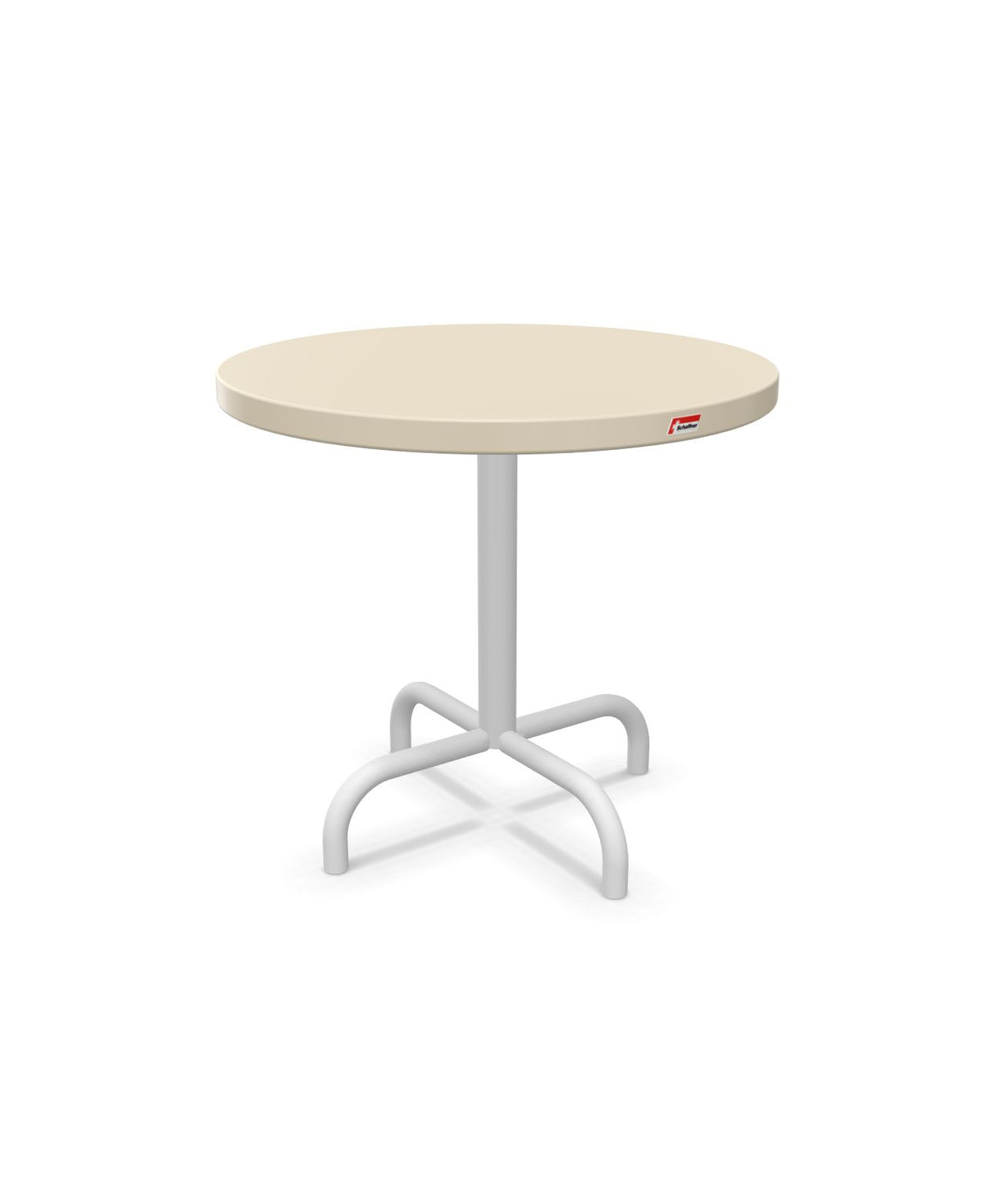Schaffner Säntis Table d'appoint rabattable ronde Ø54cm h:50cm Sable Pastel 15 Blanc 90