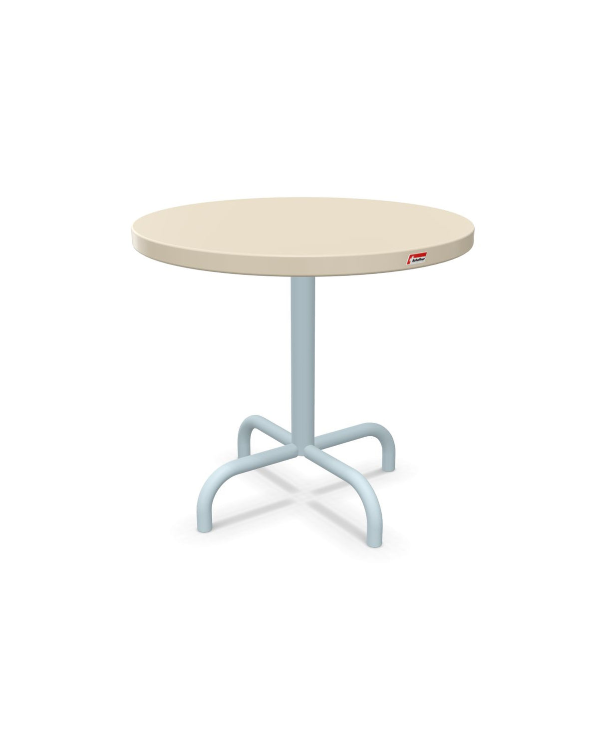 Schaffner Säntis Table d'appoint rabattable ronde Ø54cm h:50cm Sable Pastel 15 Bleu Pastel 51