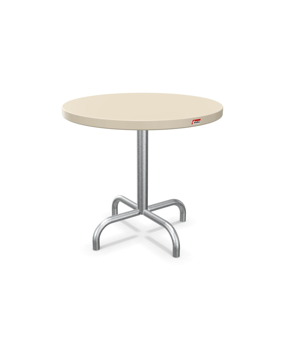 Schaffner Säntis Table d'appoint rabattable ronde Ø54cm h:50cm Sable Pastel 15 Galvanisé à chaud 02