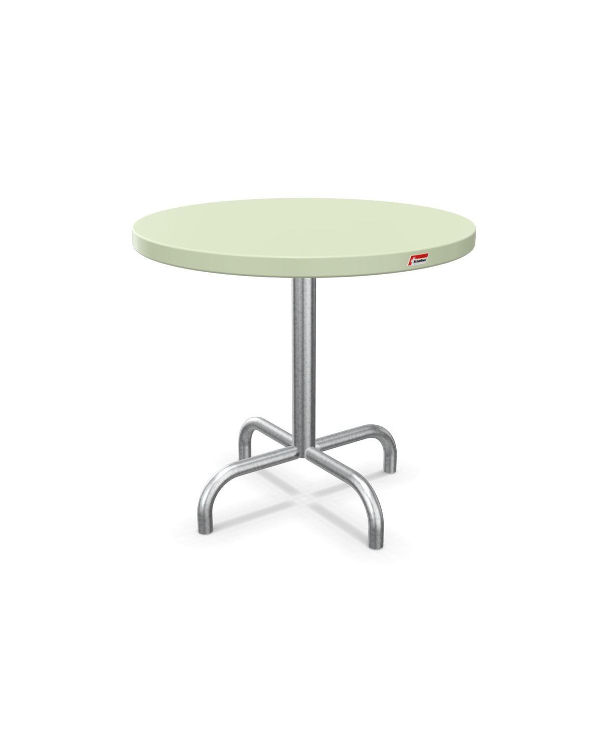 Schaffner Säntis Table d'appoint rabattable ronde Ø54cm h:50cm Vert Pastel 64 Galvanisé à chaud 02