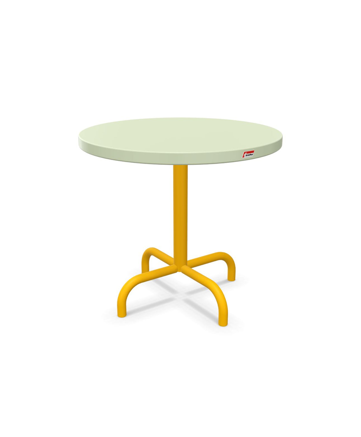 Schaffner Säntis Table d'appoint rabattable ronde Ø54cm h:50cm Vert Pastel 64 Jaune 11