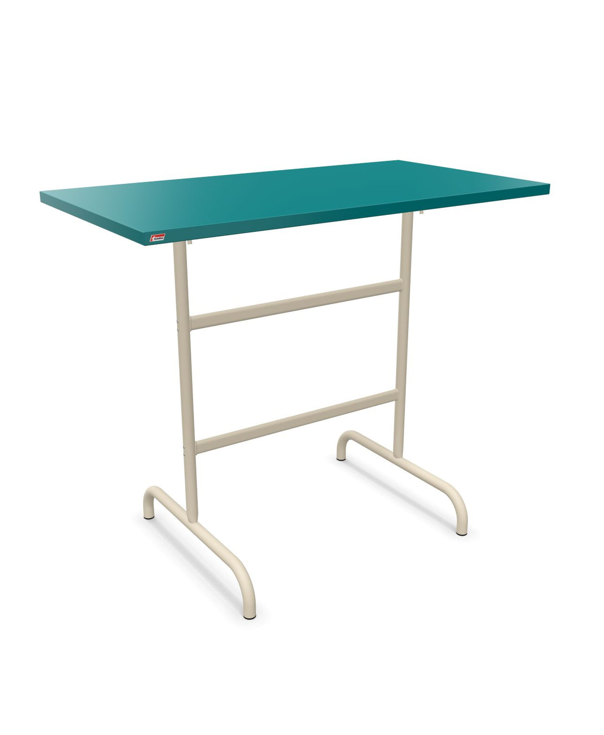Schaffner Säntis Table haute rabattable 130x70cm h:110cm Bleu Kali 56 Sable Pastel 15