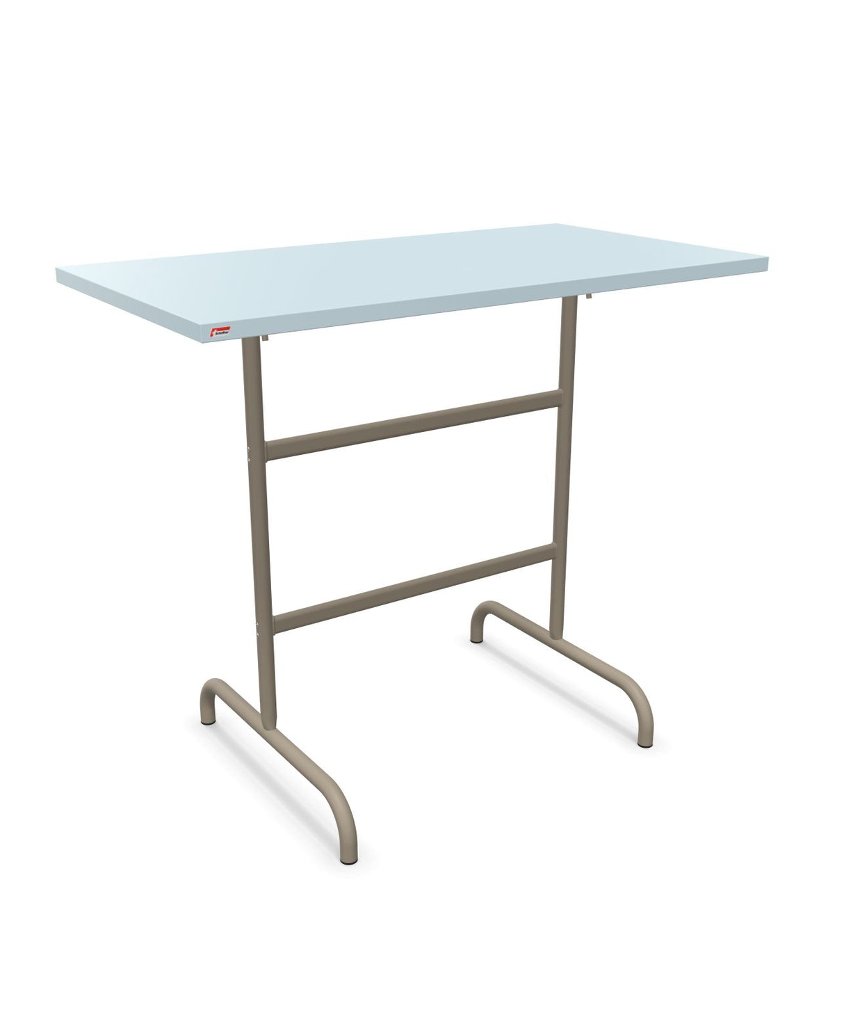 Schaffner Säntis Table haute rabattable 130x70cm h:110cm Bleu Pastel 51 Champagne 85