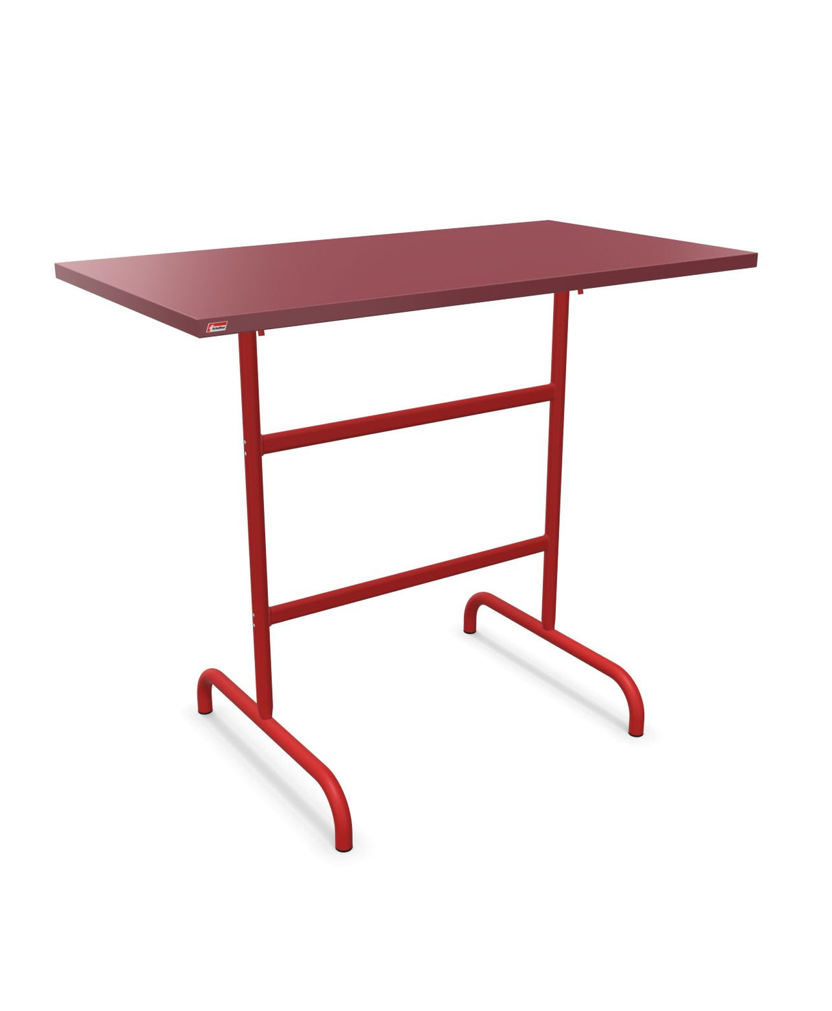 Schaffner Säntis Table haute rabattable 130x70cm h:110cm Bordeaux 38 Rouge 30