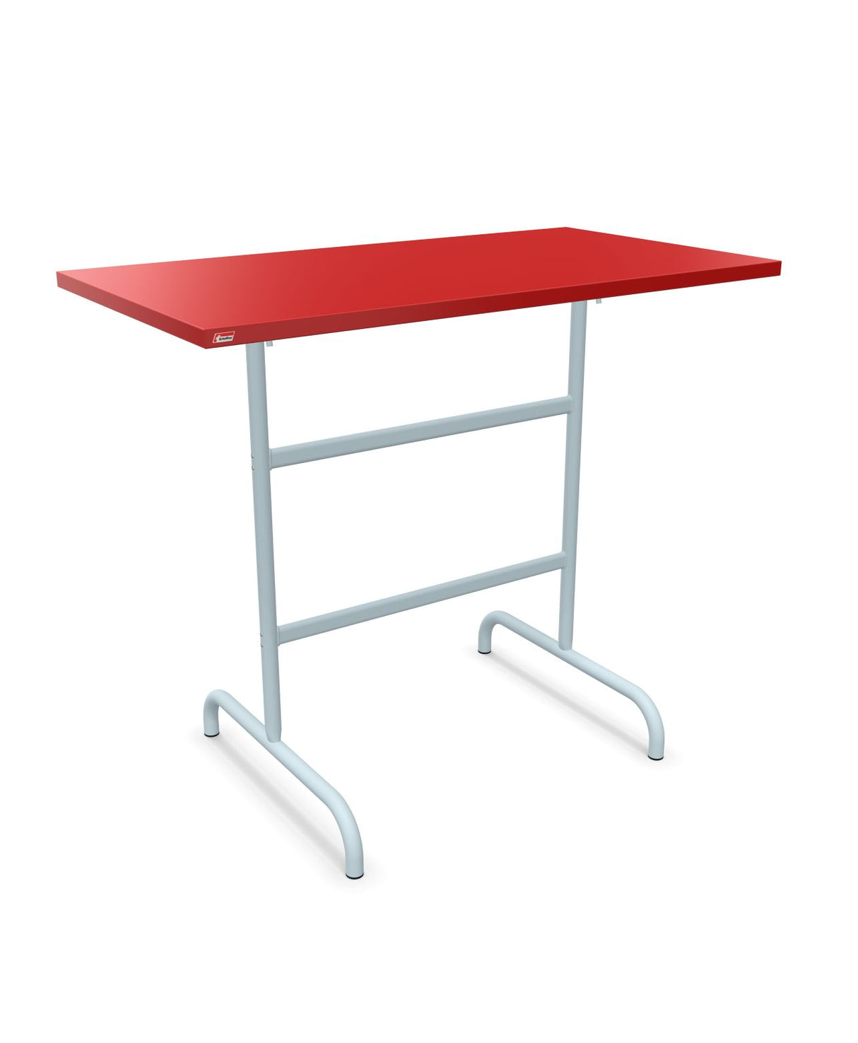 Schaffner Säntis Table haute rabattable 130x70cm h:110cm Rouge 30 Bleu Pastel 51