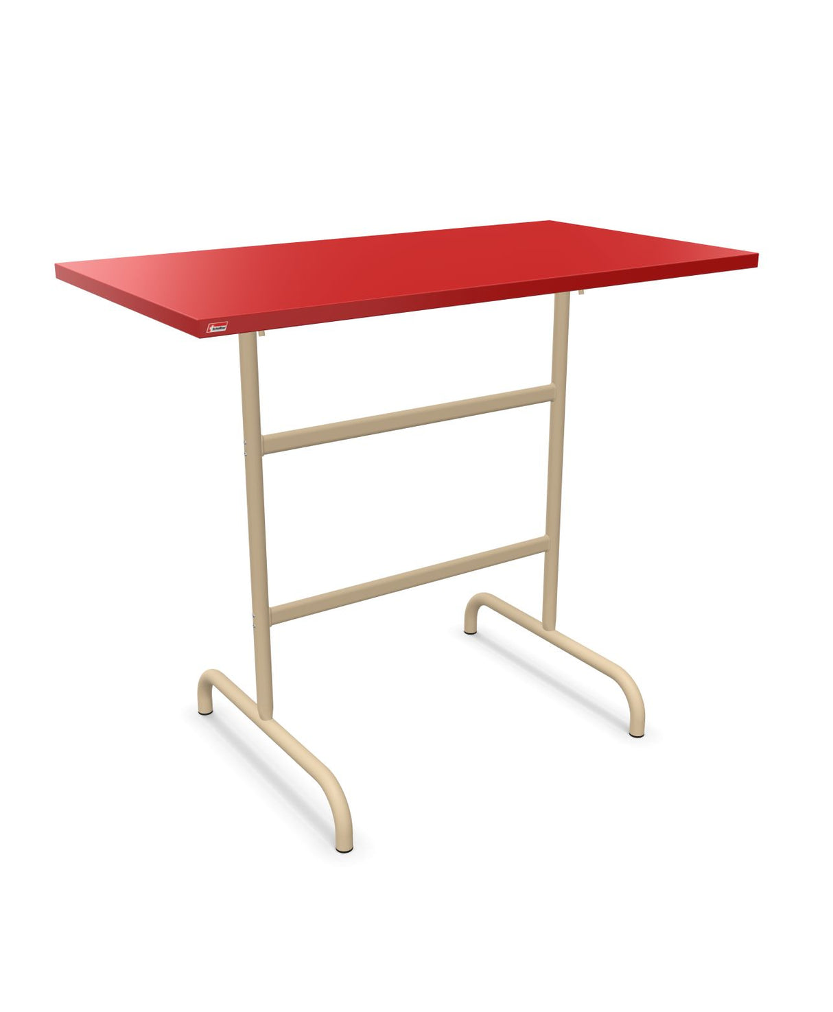 Schaffner Säntis Table haute rabattable 130x70cm h:110cm Rouge 30 Marron Pastel 83