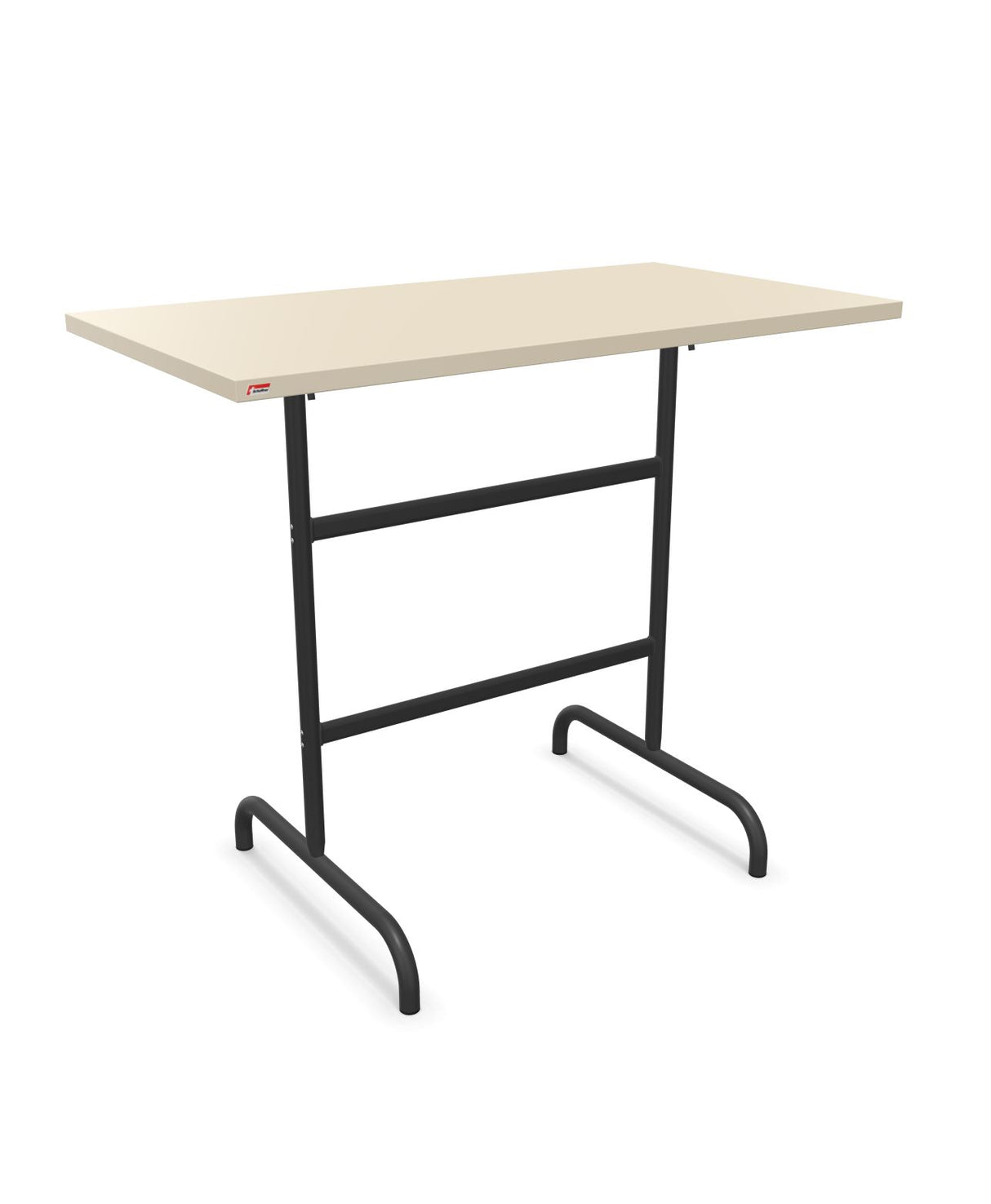 Schaffner Säntis Table haute rabattable 130x70cm h:110cm Sable Pastel 15 Anthracite 77