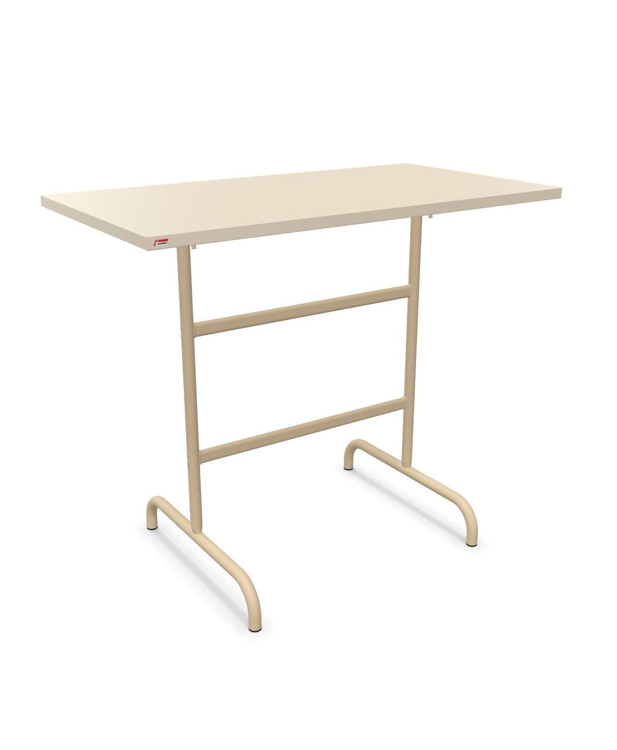 Schaffner Säntis Table haute rabattable 130x70cm h:110cm Sable Pastel 15 Marron Pastel 83