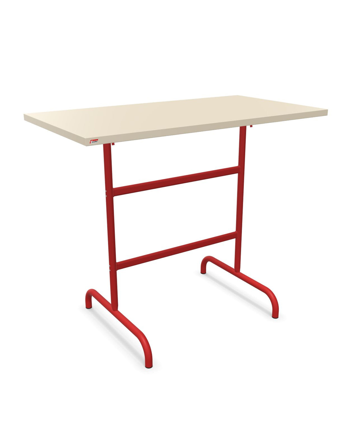 Schaffner Säntis Table haute rabattable 130x70cm h:110cm Sable Pastel 15 Rouge 30