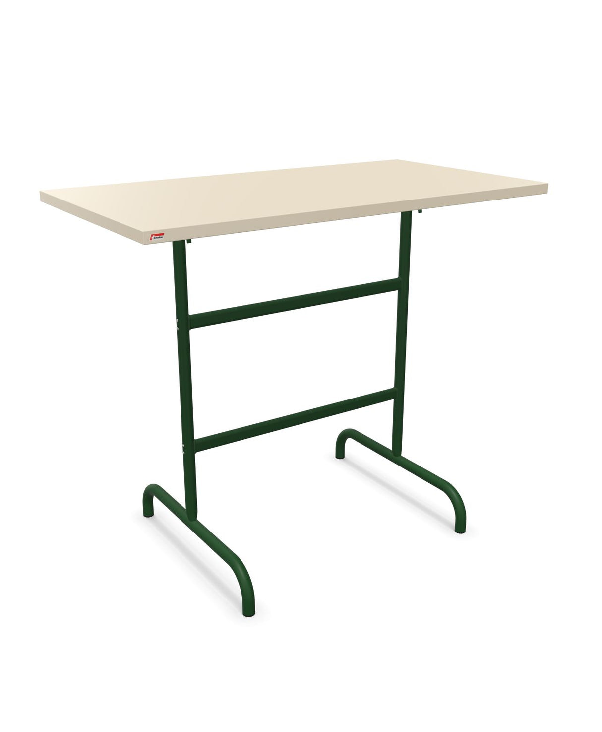 Schaffner Säntis Table haute rabattable 130x70cm h:110cm Sable Pastel 15 Vert Sapin 66