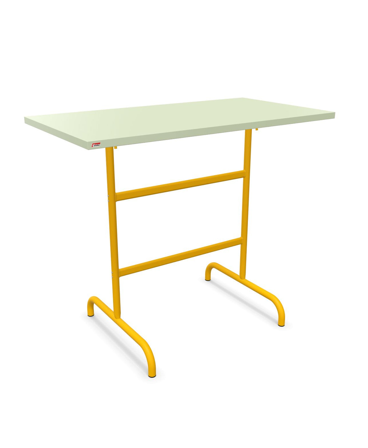 Schaffner Säntis Table haute rabattable 130x70cm h:110cm Vert Pastel 64 Jaune 11