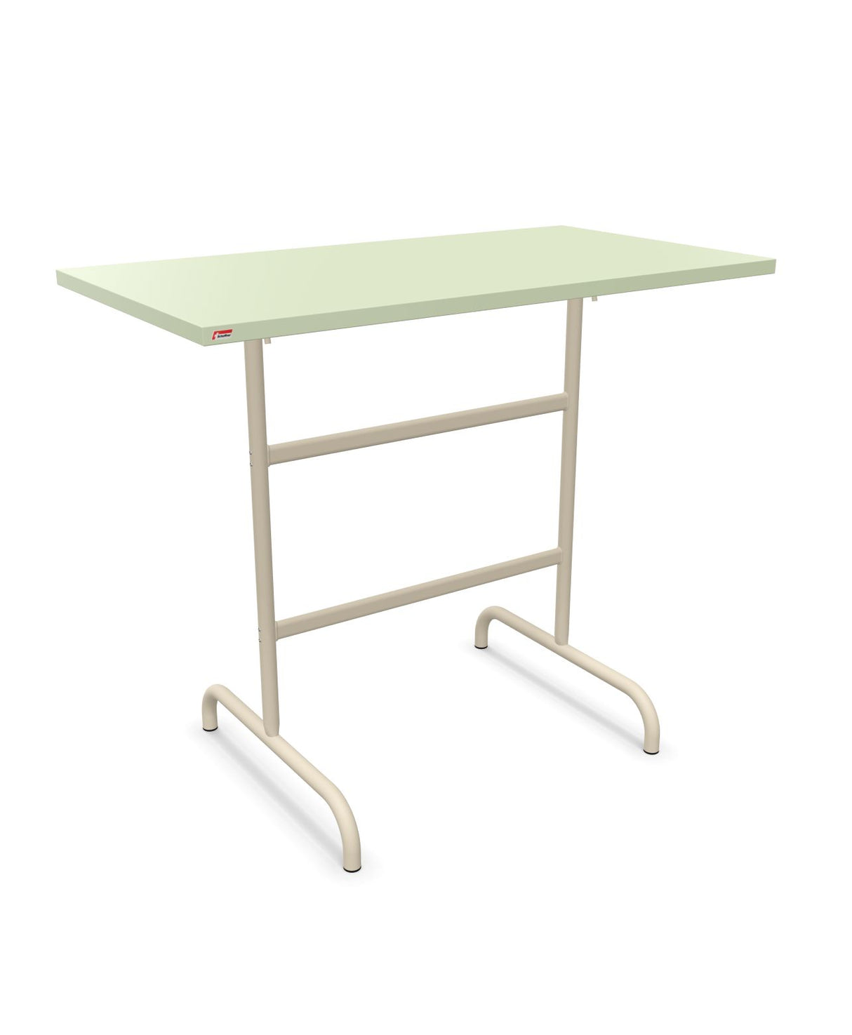 Schaffner Säntis Table haute rabattable 130x70cm h:110cm Vert Pastel 64 Sable Pastel 15