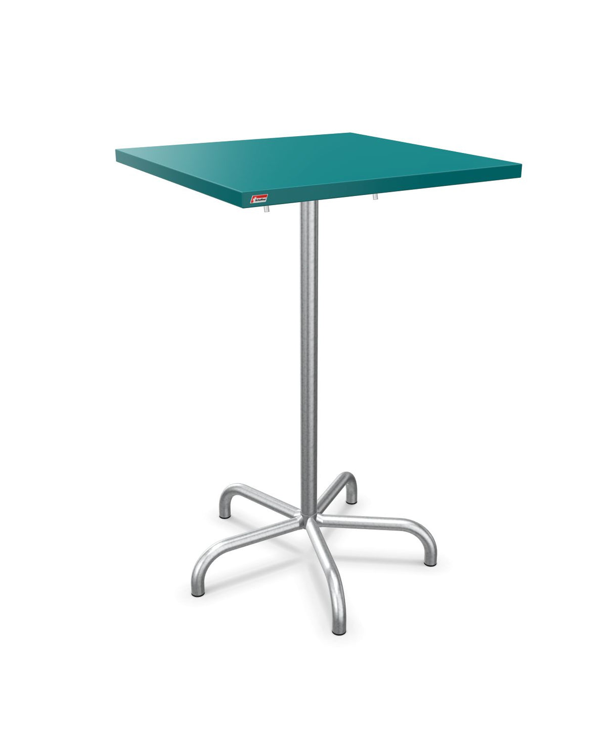 Schaffner Säntis Table haute rabattable 70x70cm h:110cm Bleu Kali 56 Galvanisé à chaud 02
