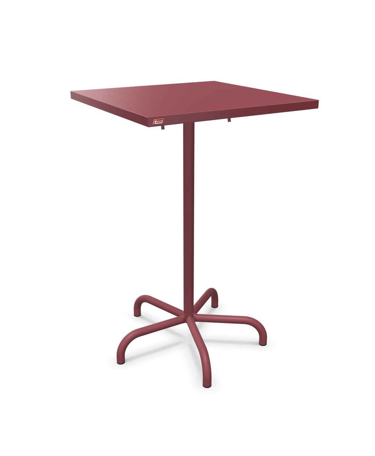 Schaffner Säntis Table haute rabattable 70x70cm h:110cm Bordeaux 38 Bordeaux 38