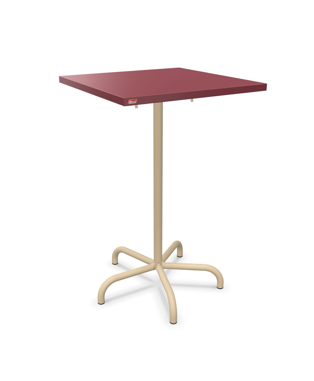 Schaffner Säntis Table haute rabattable 70x70cm h:110cm Bordeaux 38 Marron Pastel 83