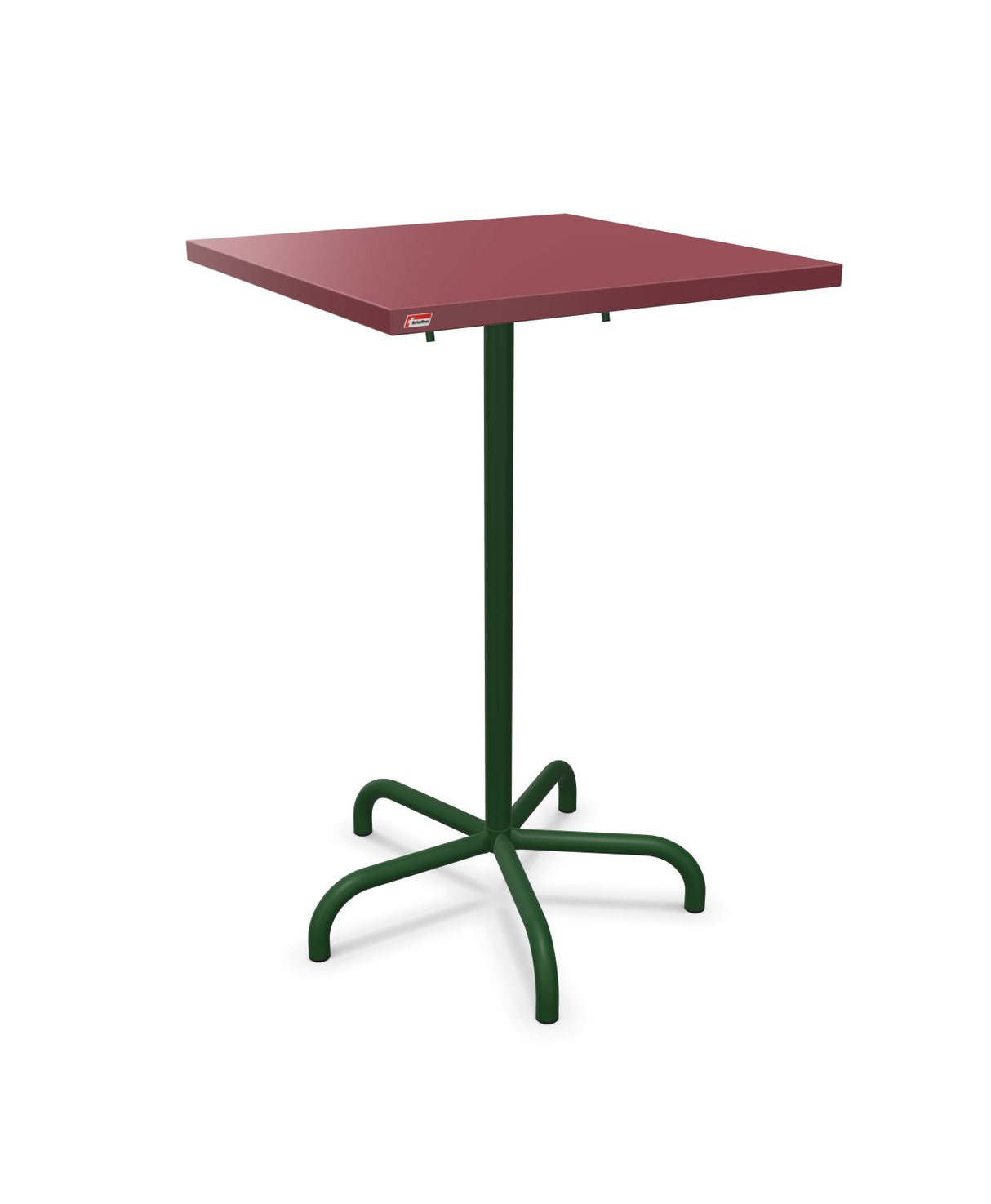 Schaffner Säntis Table haute rabattable 70x70cm h:110cm Bordeaux 38 Vert Sapin 66
