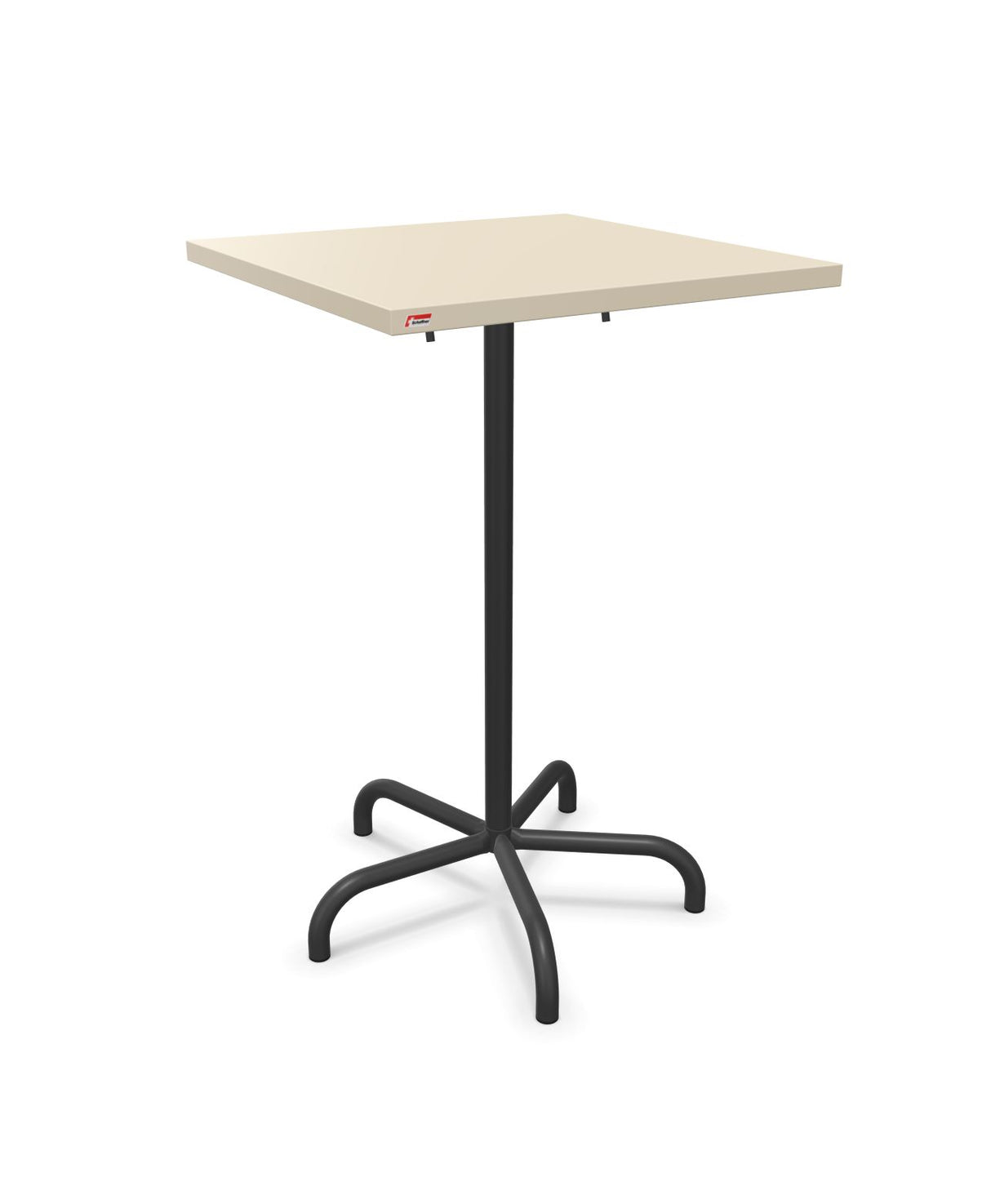 Schaffner Säntis Table haute rabattable 70x70cm h:110cm Sable Pastel 15 Anthracite 77