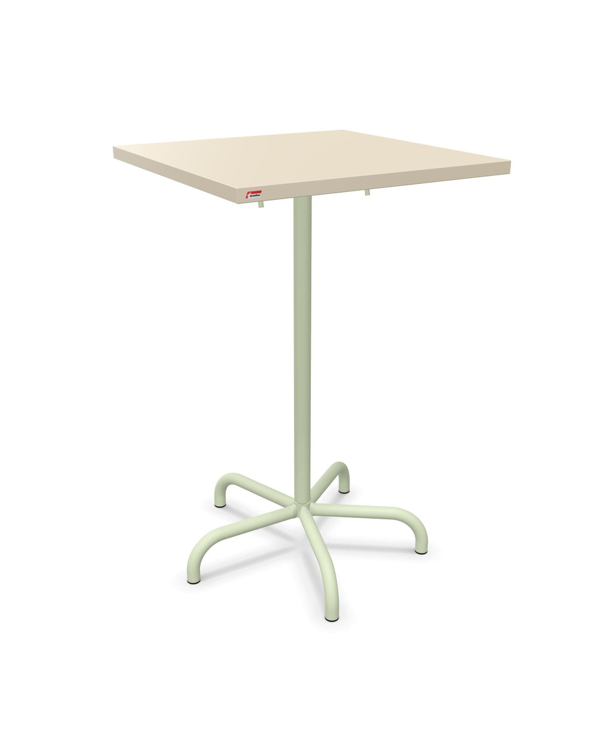 Schaffner Säntis Table haute rabattable 70x70cm h:110cm Sable Pastel 15 Vert Pastel 64