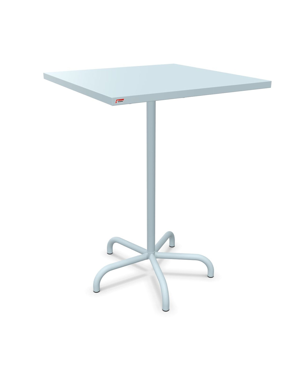 Schaffner Säntis Table haute rabattable 80x80cm h:110cm Bleu Pastel 51 Bleu Pastel 51