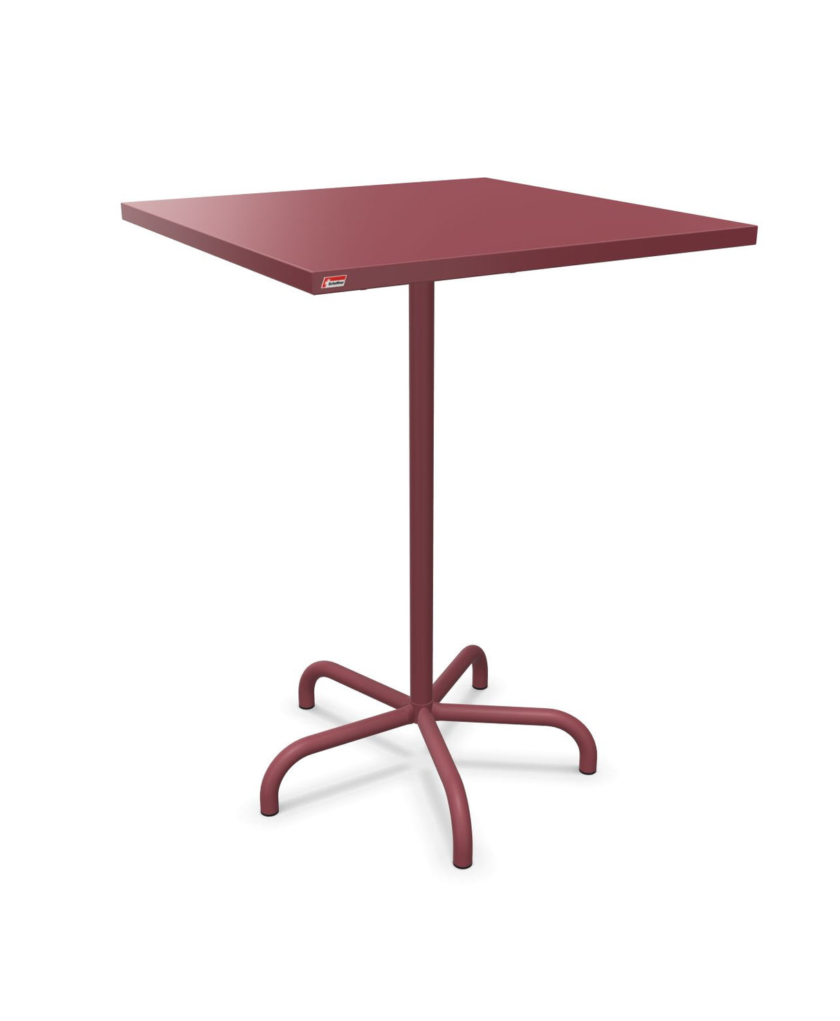 Schaffner Säntis Table haute rabattable 80x80cm h:110cm Bordeaux 38 Bordeaux 38
