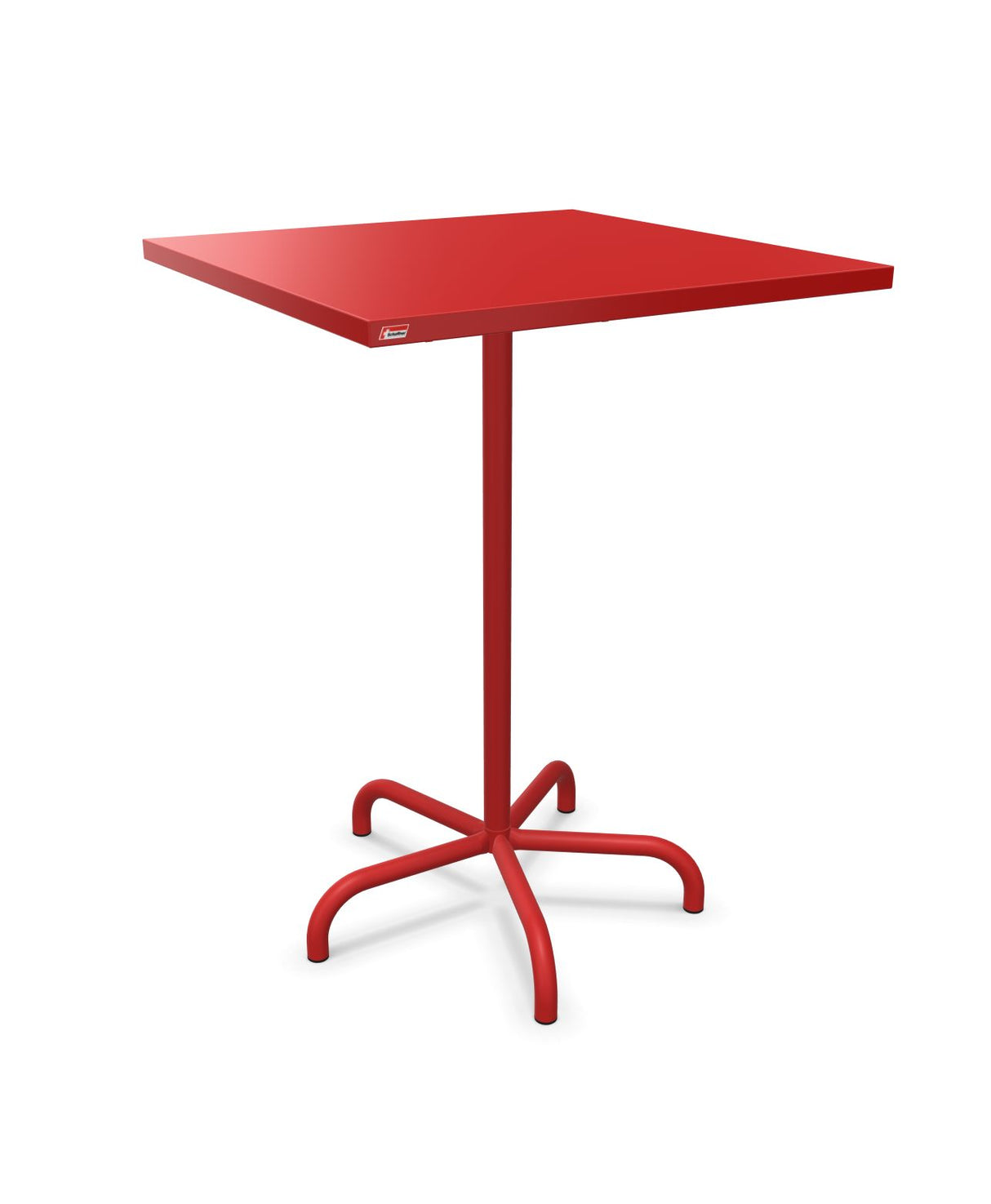 Schaffner Säntis Table haute rabattable 80x80cm h:110cm Rouge 30 Rouge 30