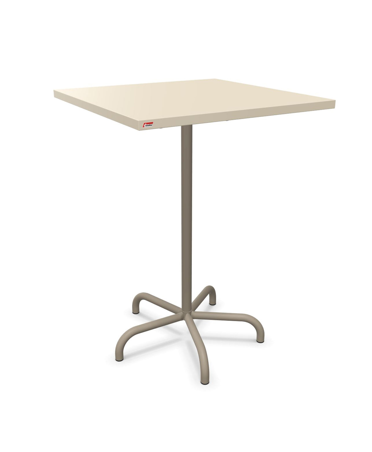 Schaffner Säntis Table haute rabattable 80x80cm h:110cm Sable Pastel 15 Champagne 85