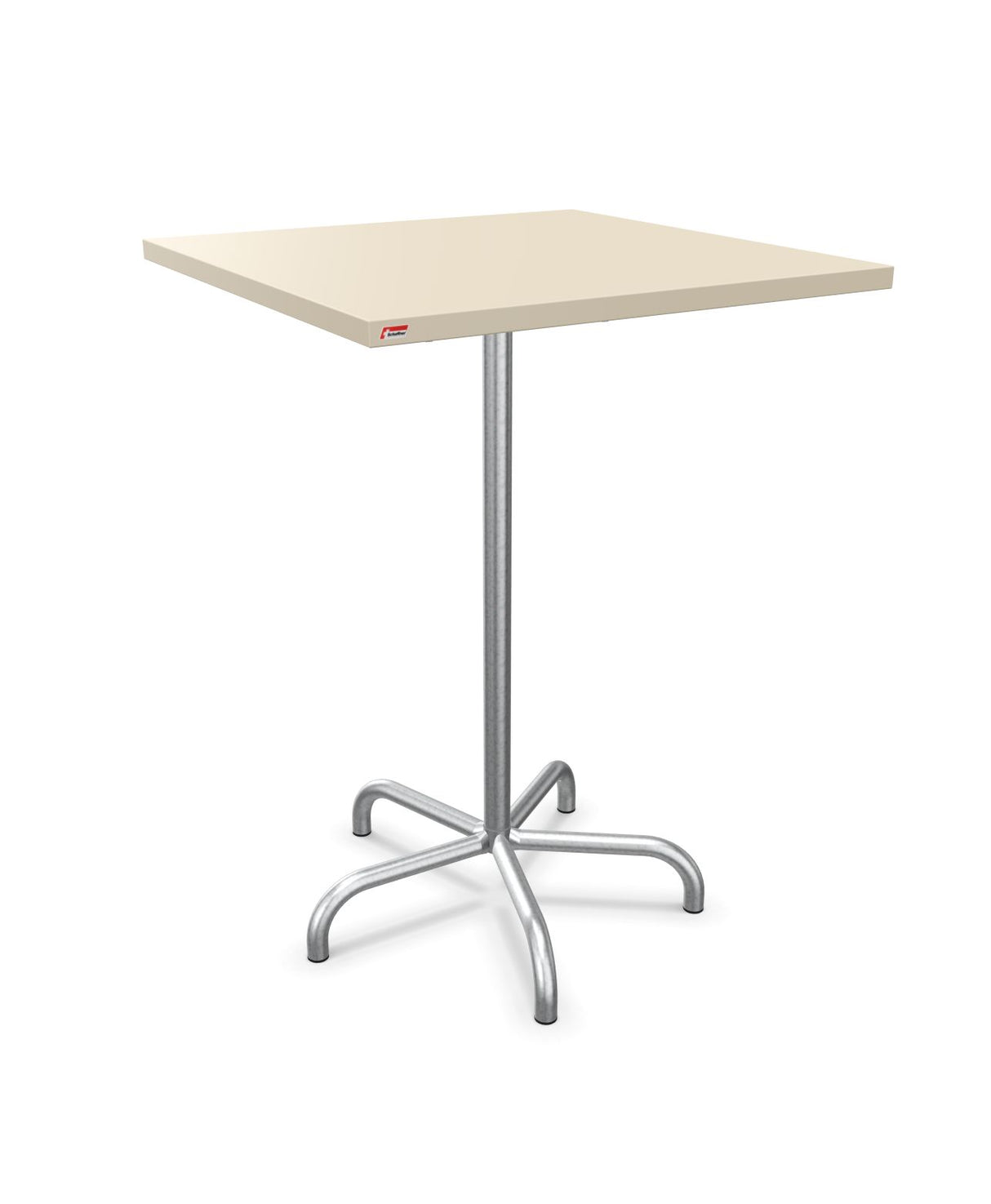 Schaffner Säntis Table haute rabattable 80x80cm h:110cm Sable Pastel 15 Galvanisé à chaud 02