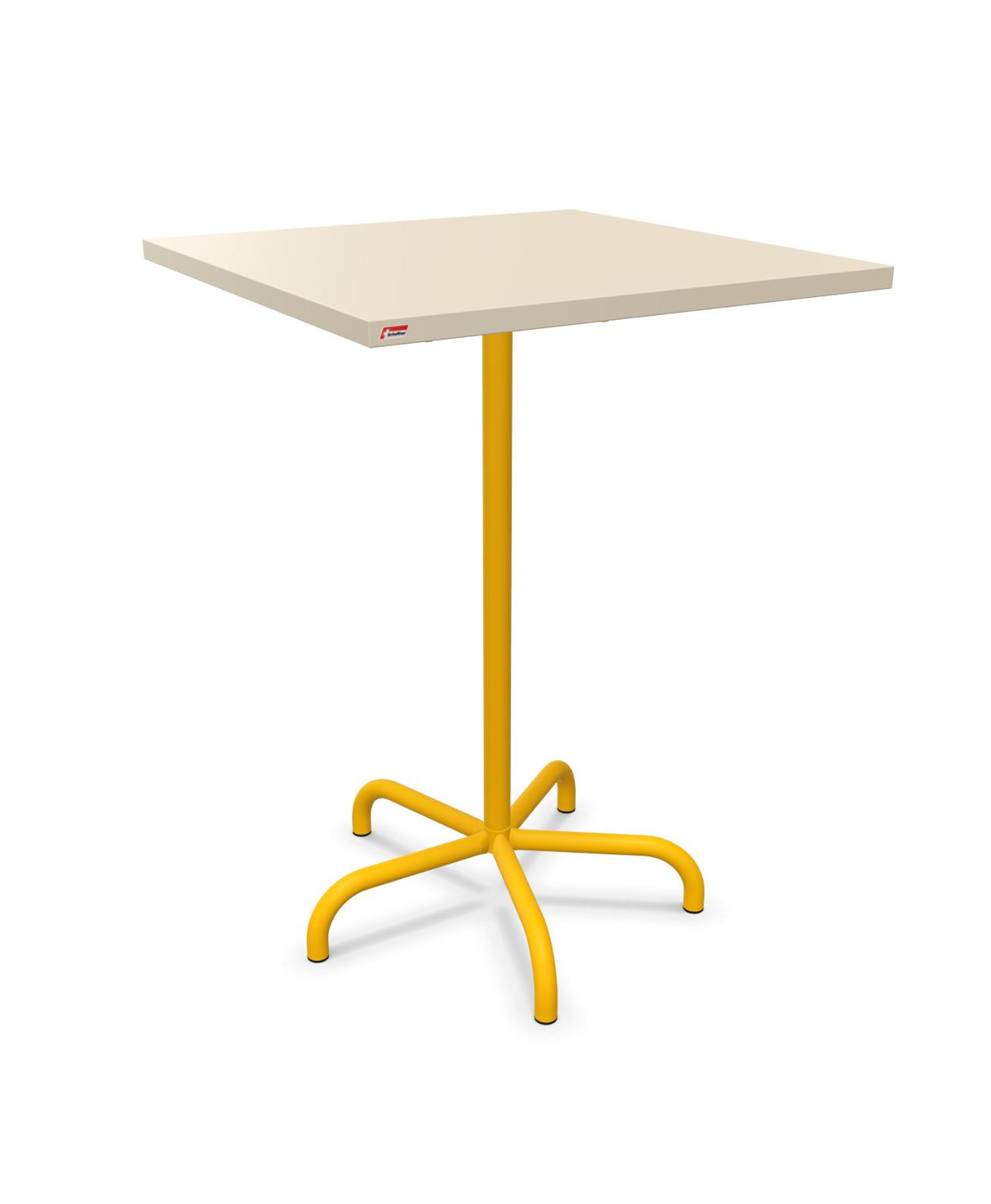 Schaffner Säntis Table haute rabattable 80x80cm h:110cm Sable Pastel 15 Jaune 11