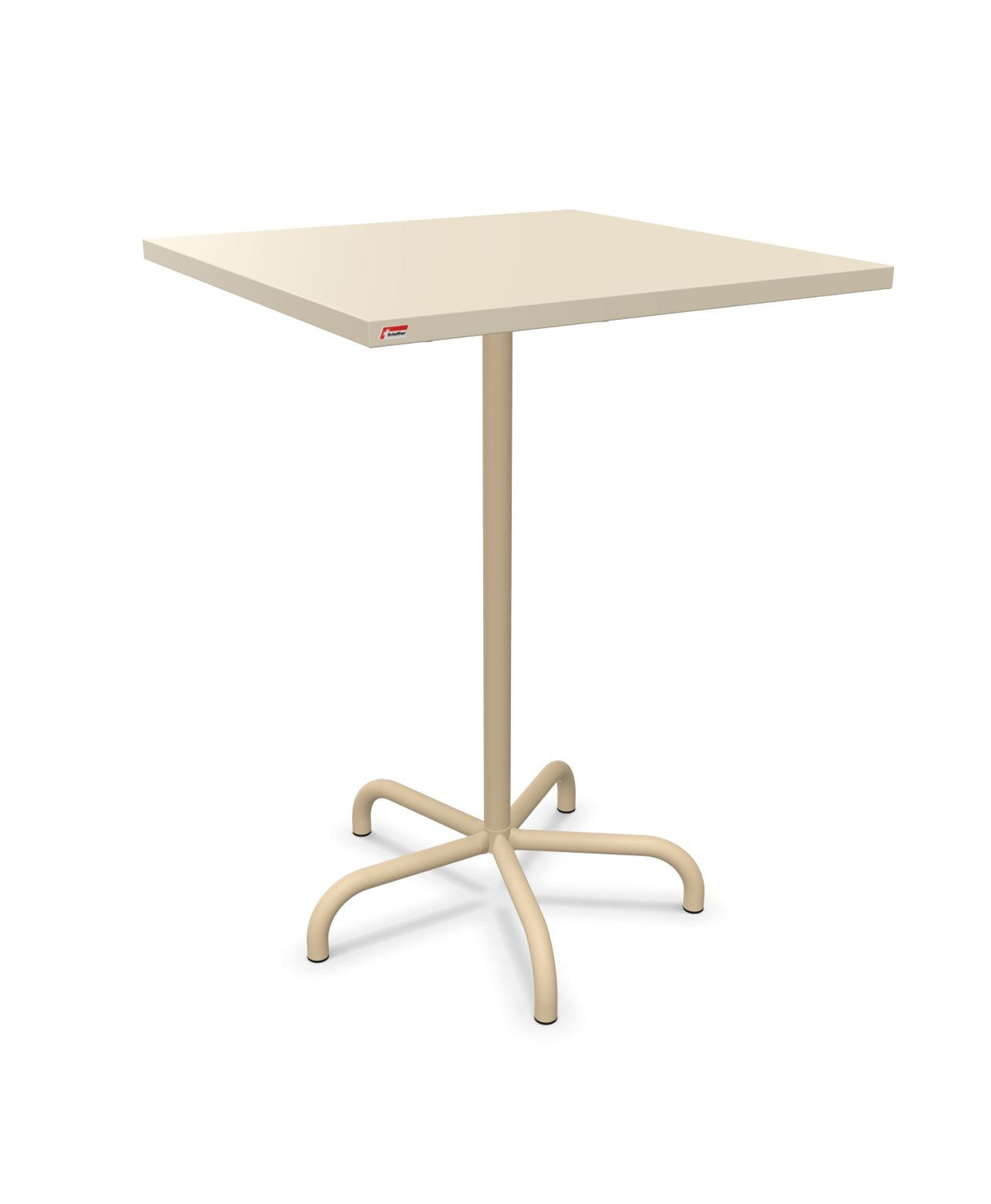 Schaffner Säntis Table haute rabattable 80x80cm h:110cm Sable Pastel 15 Marron Pastel 83