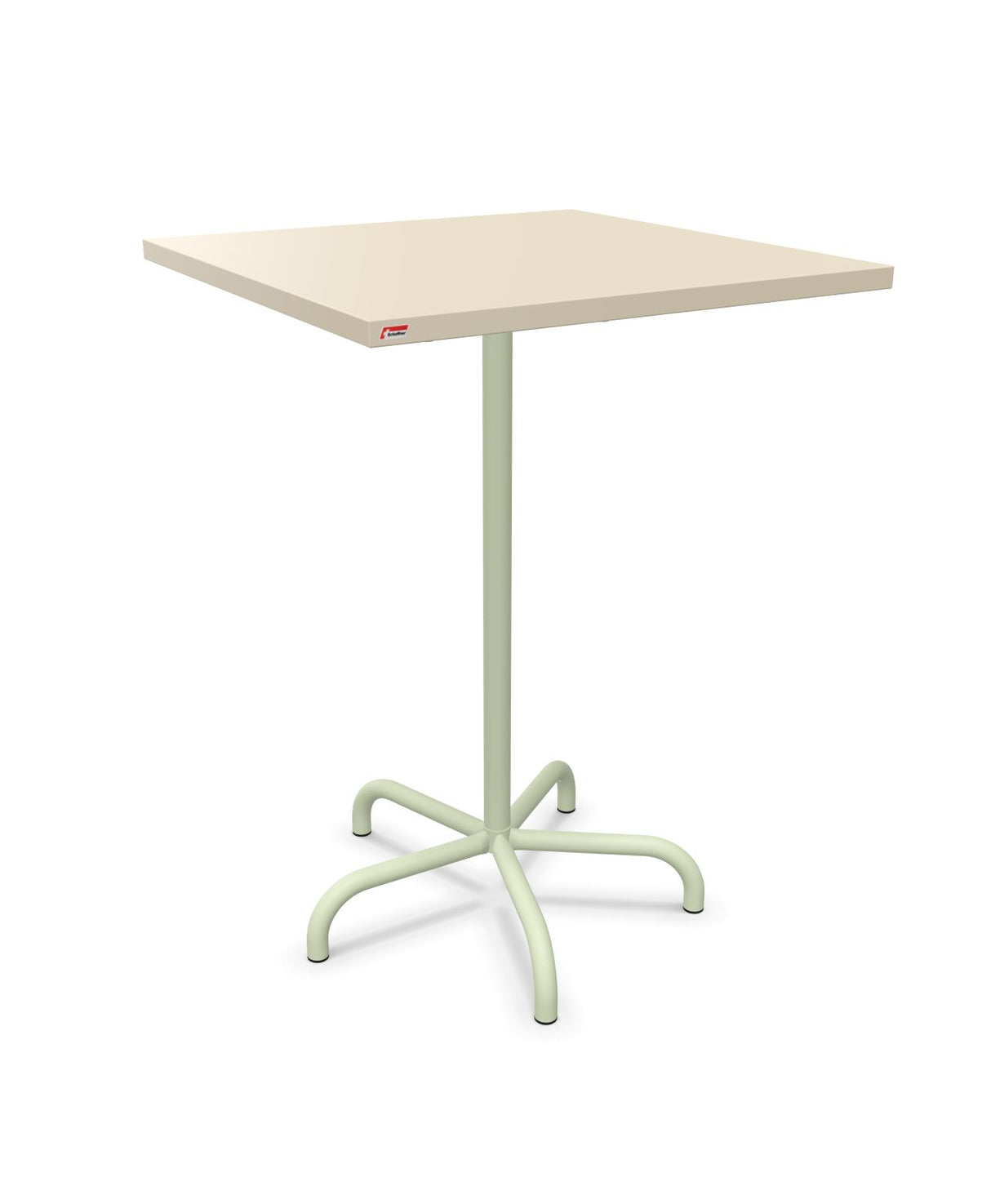 Schaffner Säntis Table haute rabattable 80x80cm h:110cm Sable Pastel 15 Vert Pastel 64