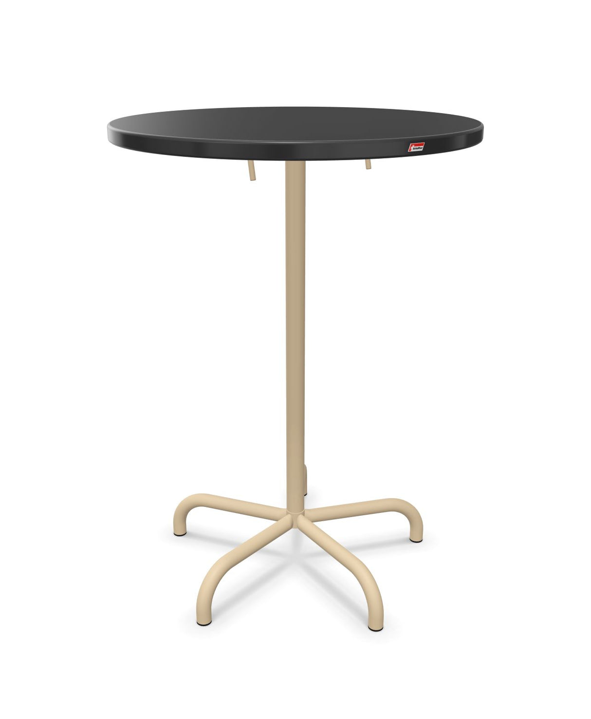 Schaffner Säntis Table haute rabattable ronde Ø80cm h:110cm