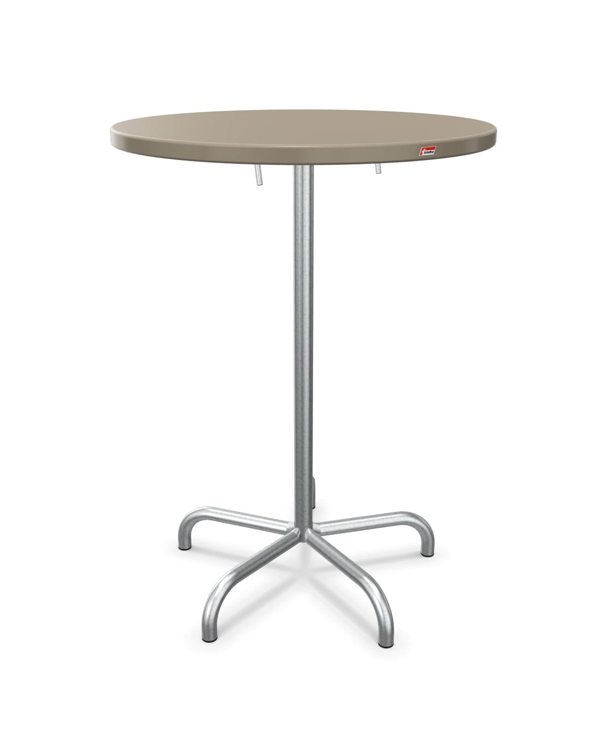 Schaffner Säntis Table haute rabattable ronde Ø80cm h:110cm