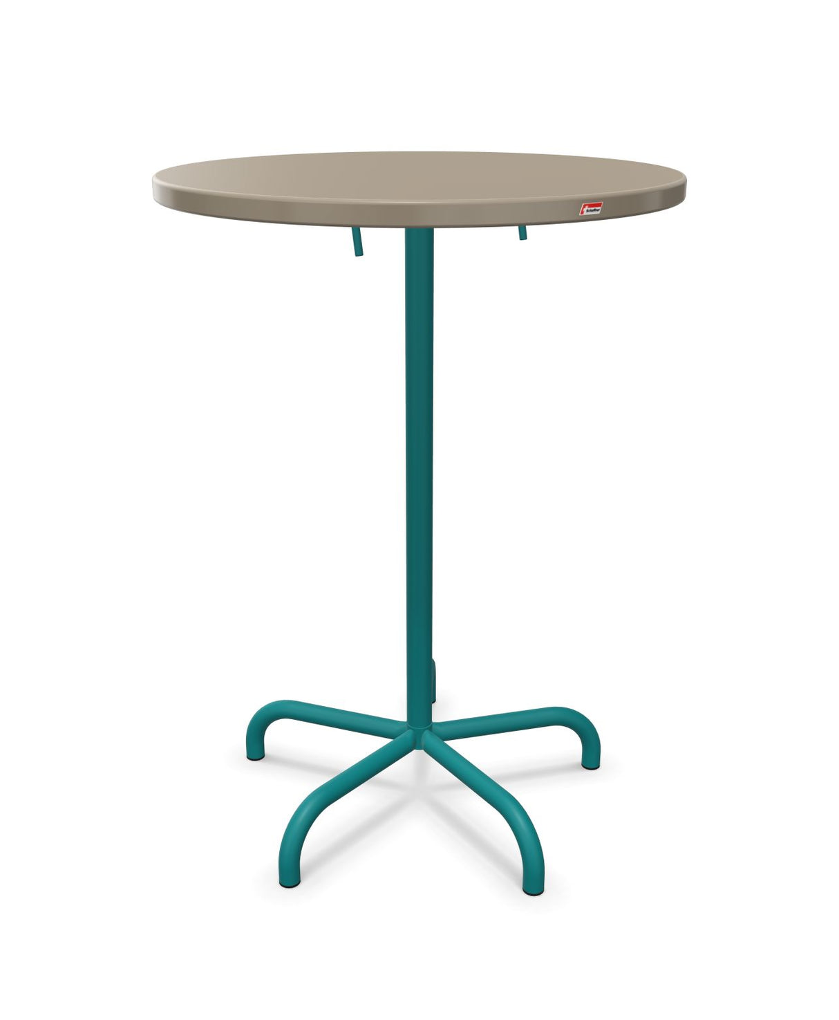 Schaffner Säntis Table haute rabattable ronde Ø80cm h:110cm