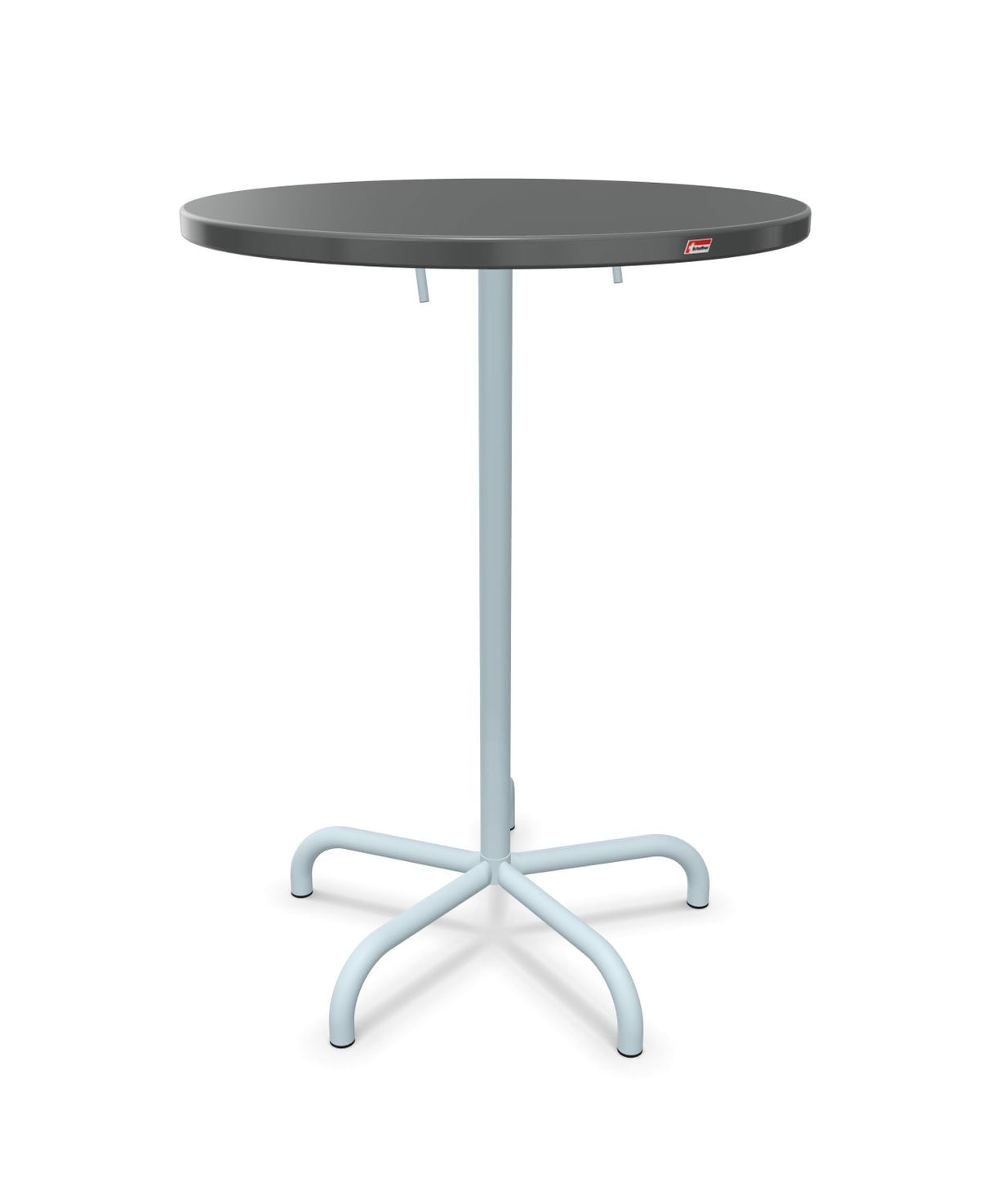 Schaffner Säntis Table haute rabattable ronde Ø80cm h:110cm