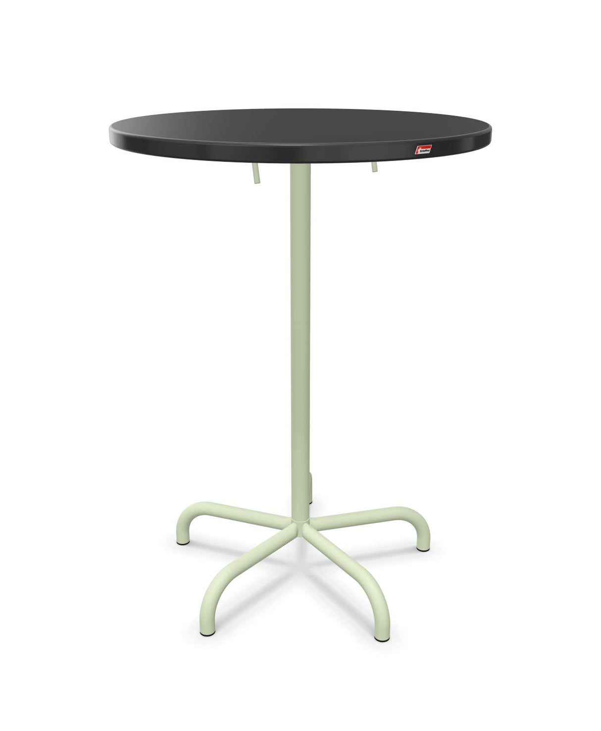 Schaffner Säntis Table haute rabattable ronde Ø80cm h:110cm