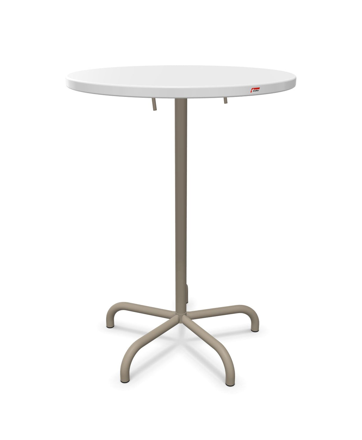 Schaffner Säntis Table haute rabattable ronde Ø80cm h:110cm