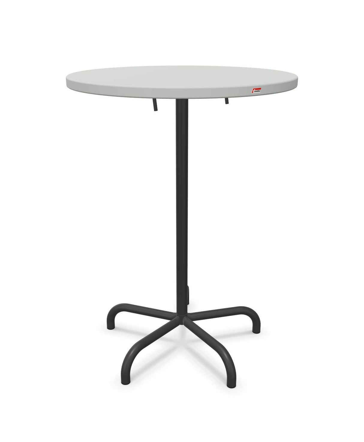 Schaffner Säntis Table haute rabattable ronde Ø80cm h:110cm