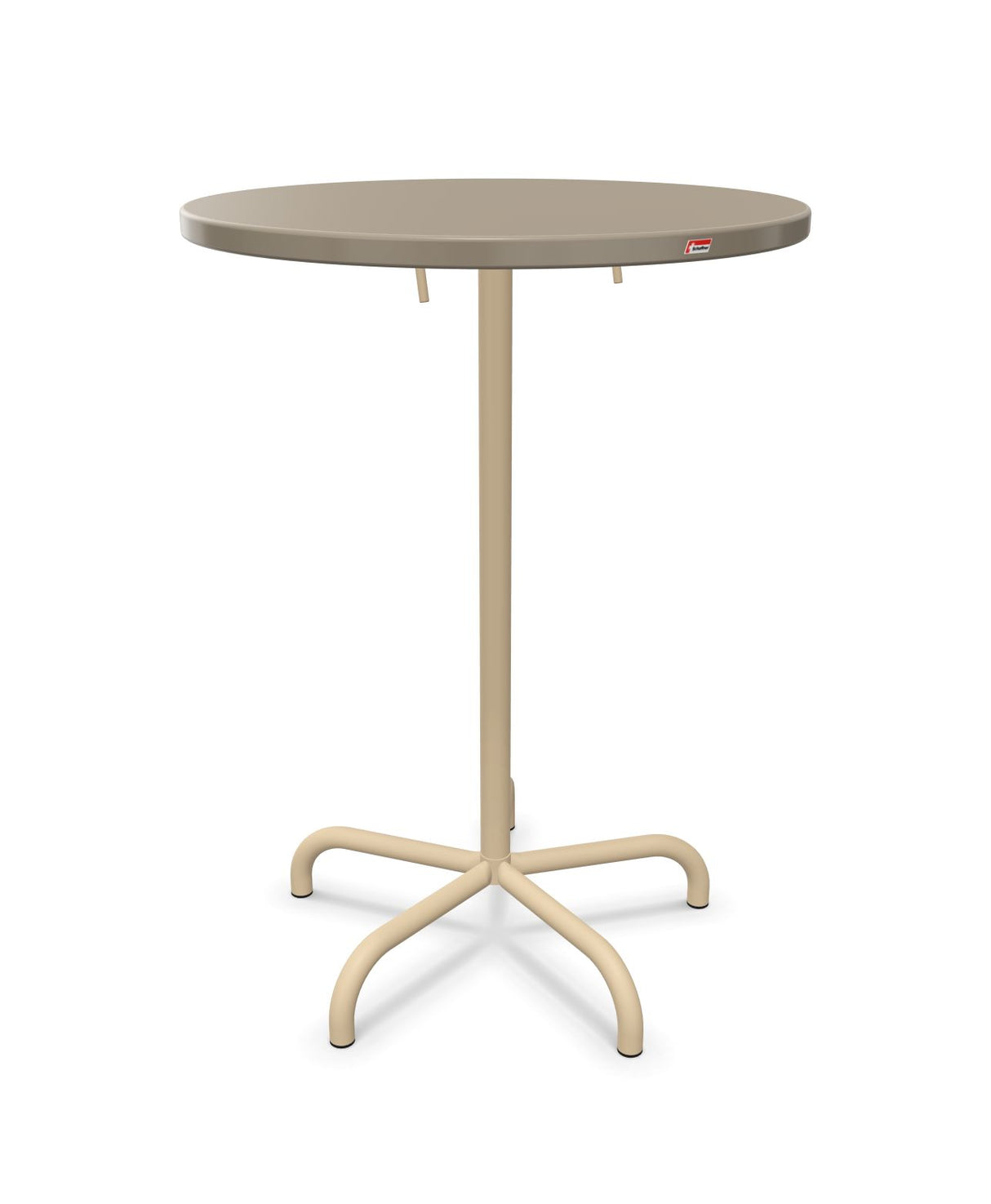 Schaffner Säntis Table haute rabattable ronde Ø80cm h:110cm