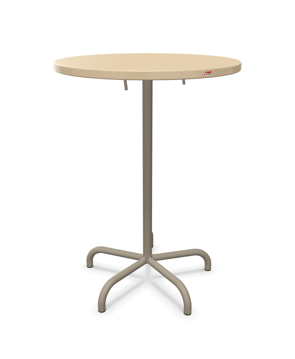 Schaffner Säntis Table haute rabattable ronde Ø80cm h:110cm