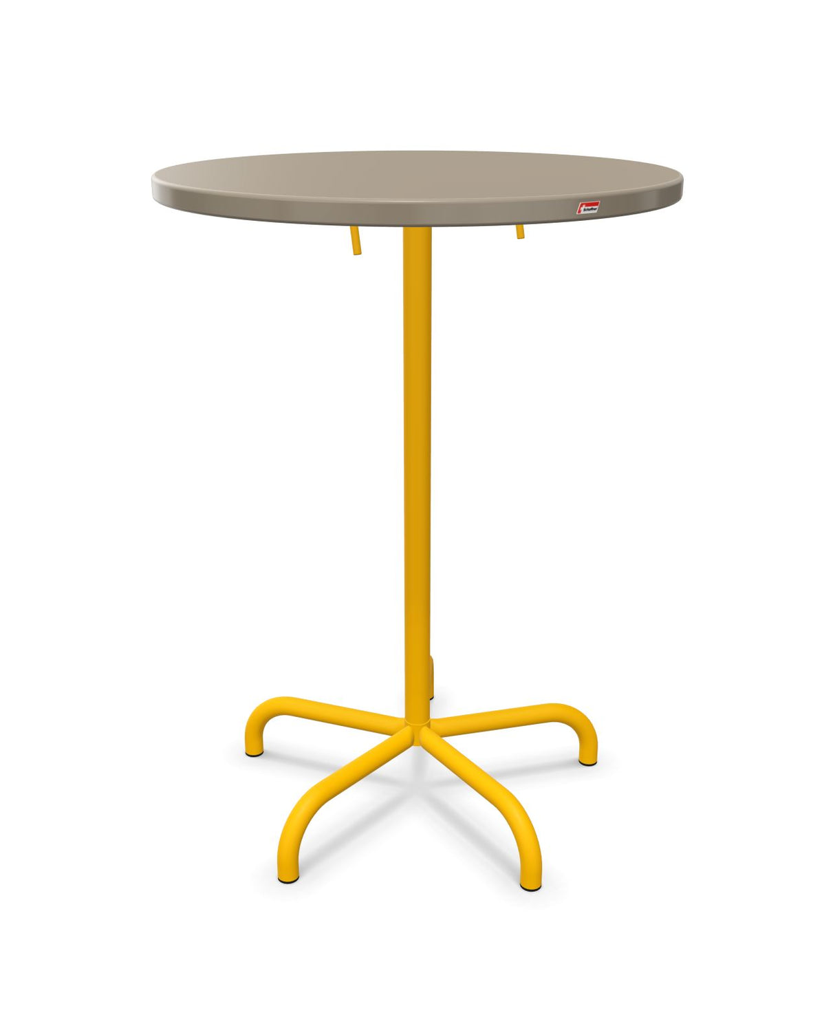Schaffner Säntis Table haute rabattable ronde Ø80cm h:110cm