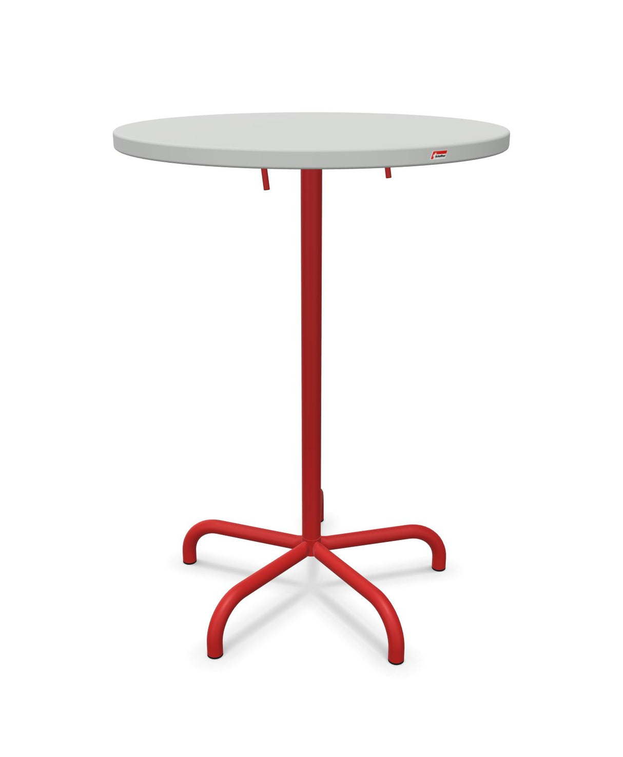 Schaffner Säntis Table haute rabattable ronde Ø80cm h:110cm