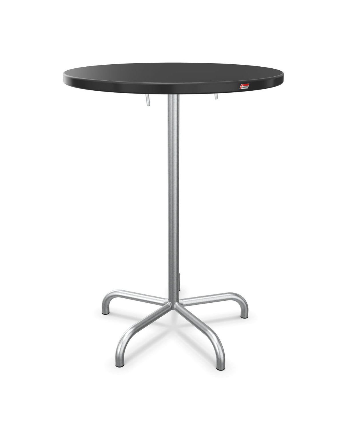 Schaffner Säntis Table haute rabattable ronde Ø80cm h:110cm
