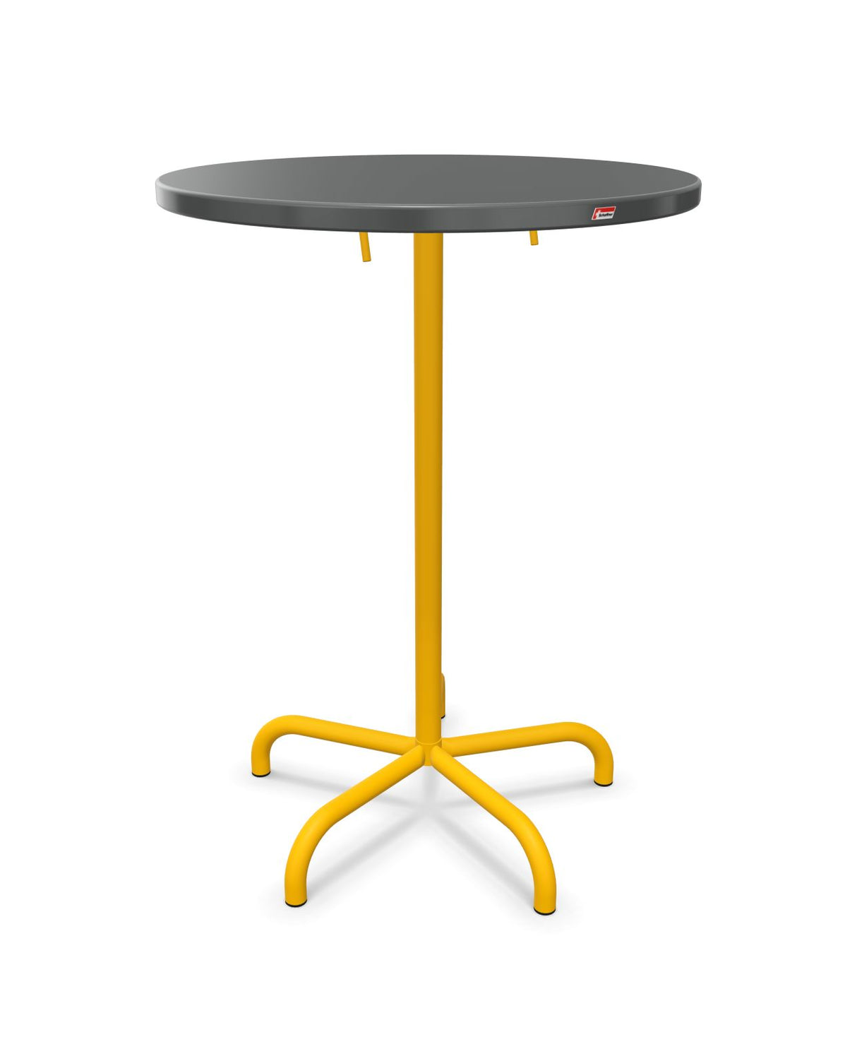 Schaffner Säntis Table haute rabattable ronde Ø80cm h:110cm