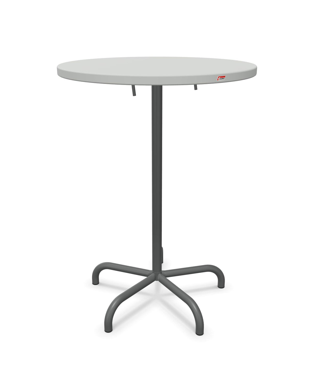 Schaffner Säntis Table haute rabattable ronde Ø80cm h:110cm
